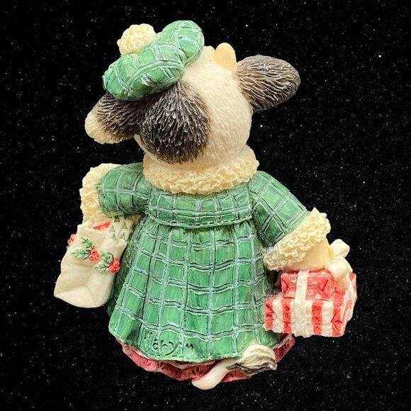 1994 Enesco Mary Moo Moos Shop Till The Cows Come Home Figure 3.5”T 3”W - Picture 3 of 5